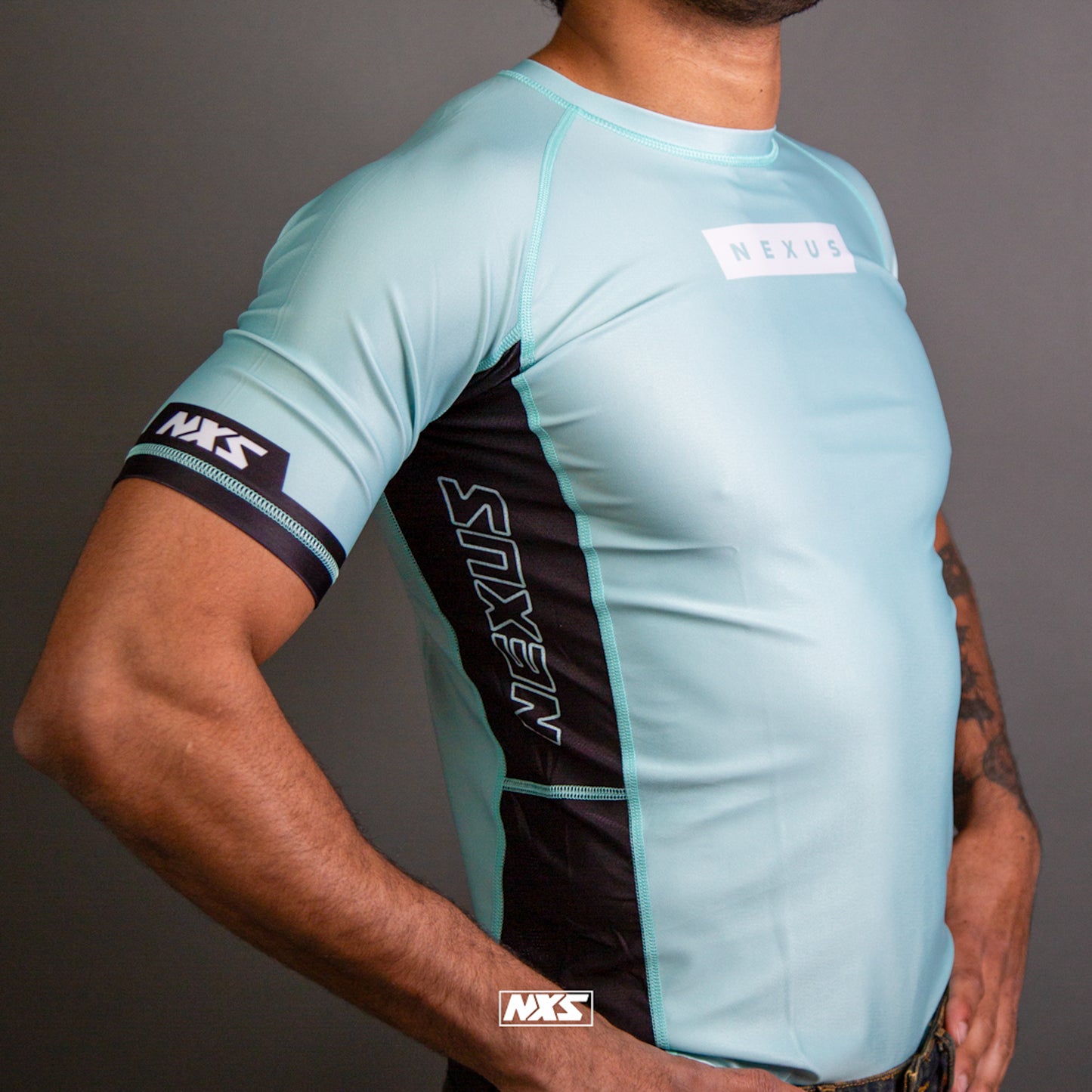 KIDS AQUA BLUE RASHGUARD